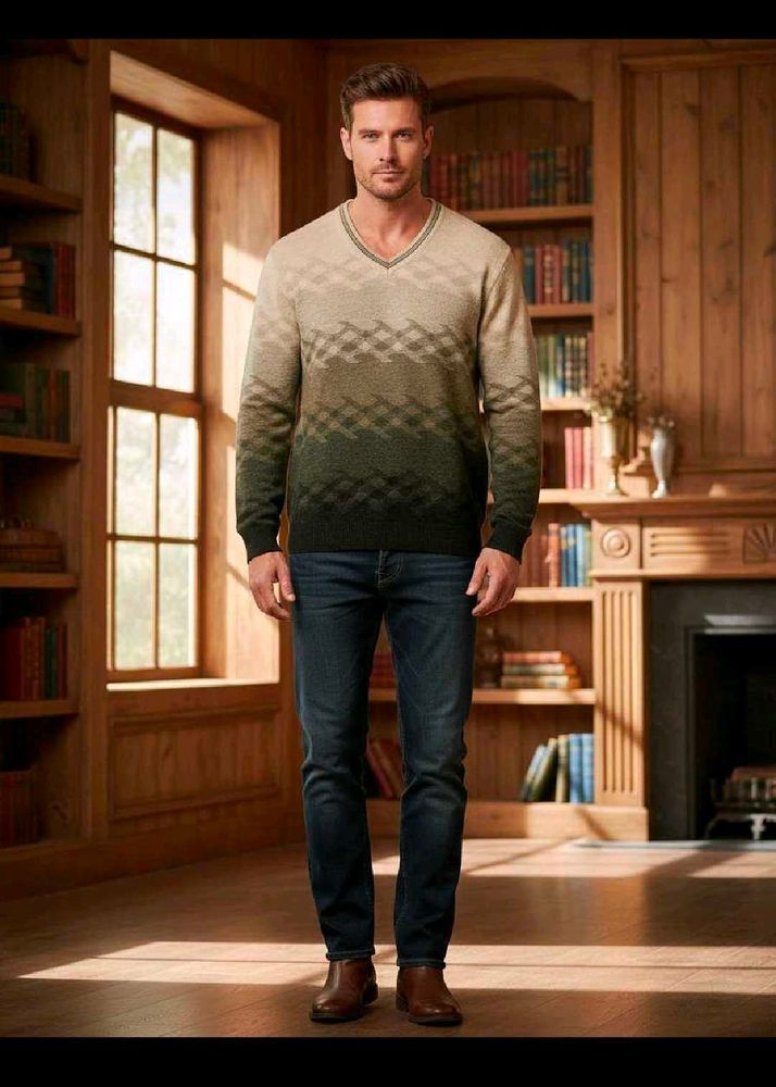 Stylish Gradient Pattern Sweater