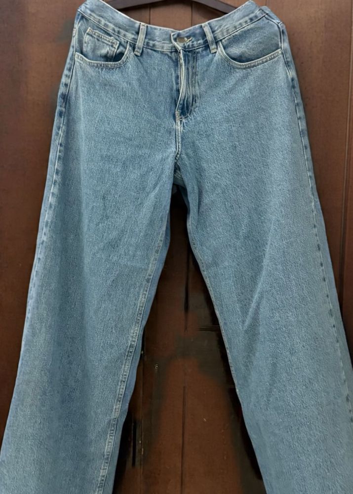 Light Wash Wide Leg Jeans