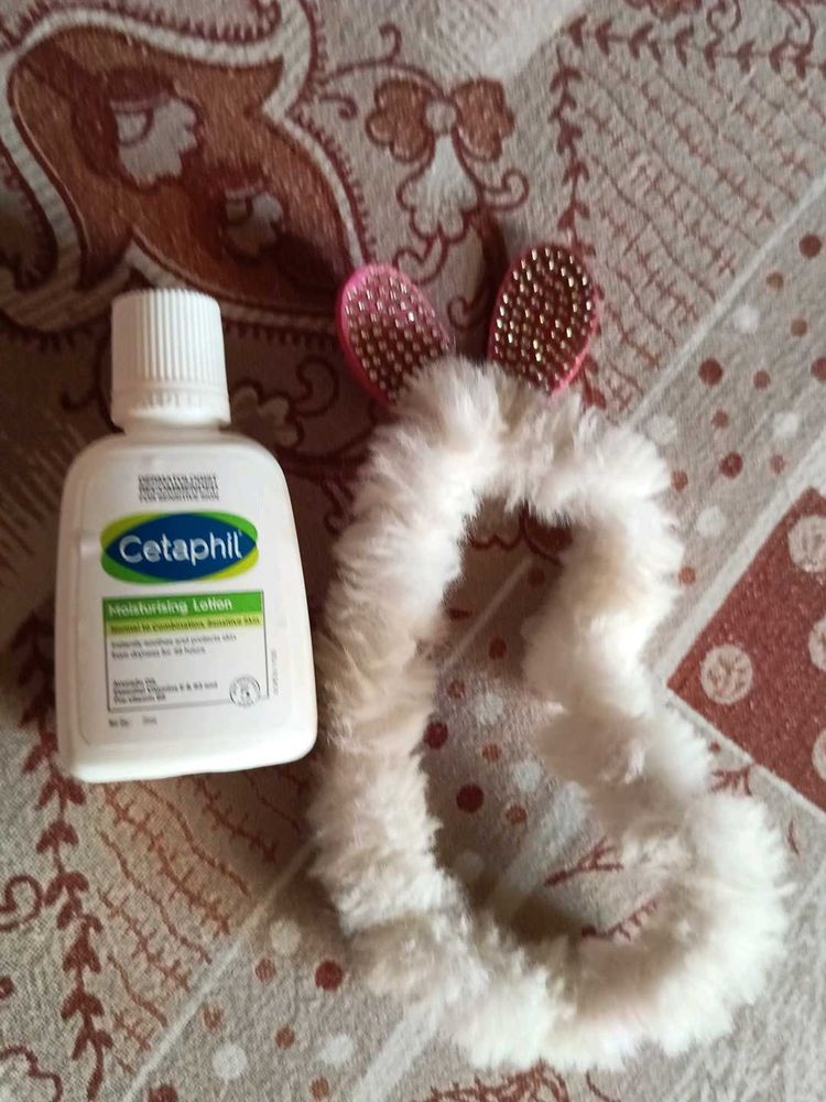 Cetaphil Lotion &amp; Bunny Ears Headband