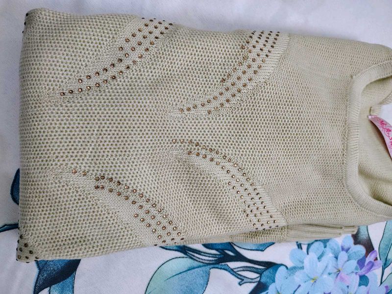 Beaded Knit Sweater