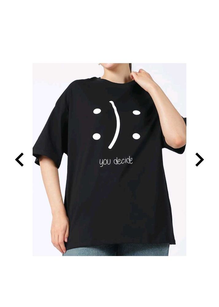 Shein Black Graphic Print T-Shirt