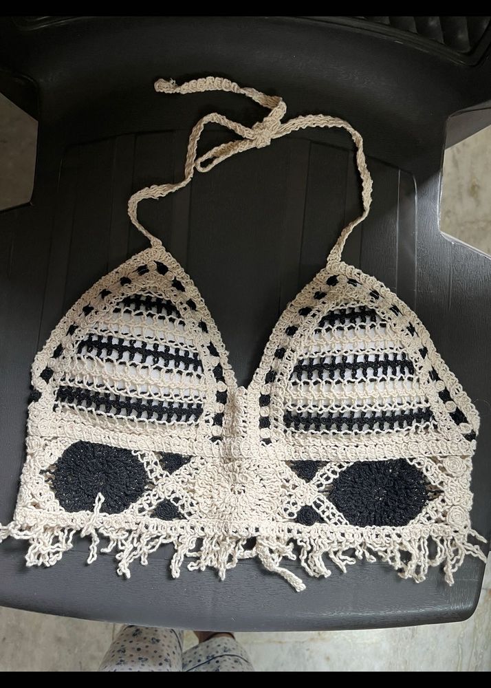 Imported Backless Crochet Top