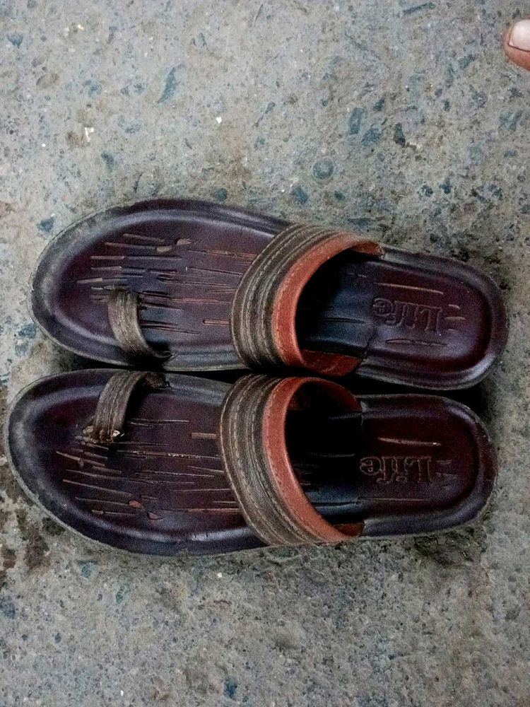 Brown Flip Flops