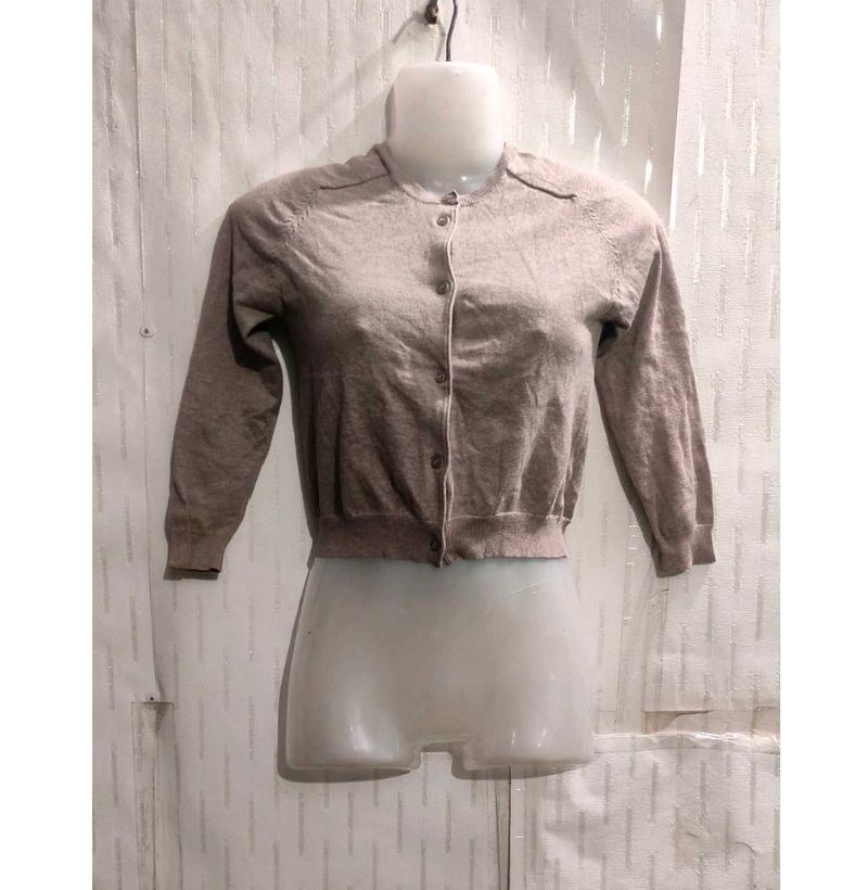Cardigan Crop Sweater for Girl&#39;s