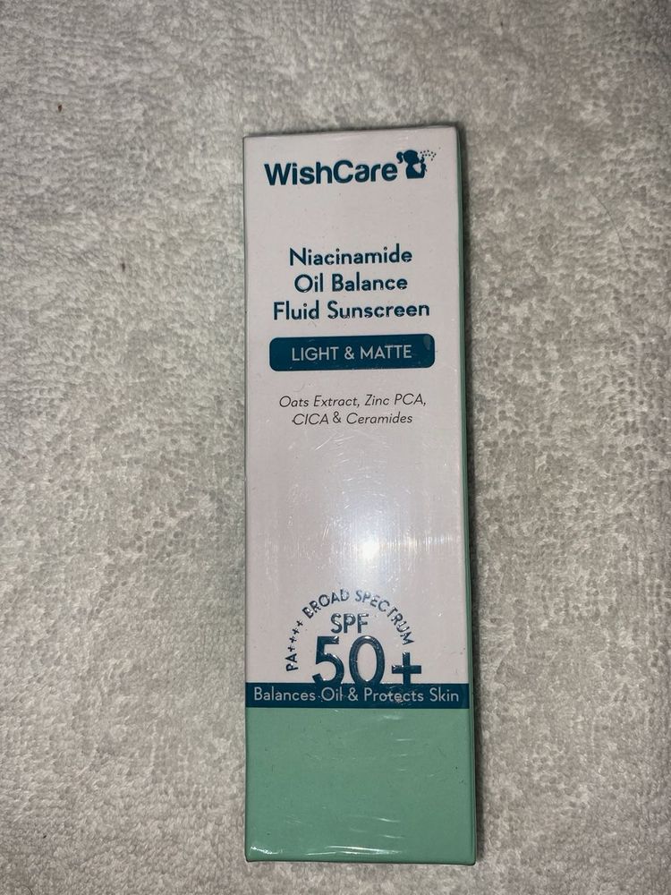 WishCare Niacinamide Oil Balance Sunscreen SPF 50+