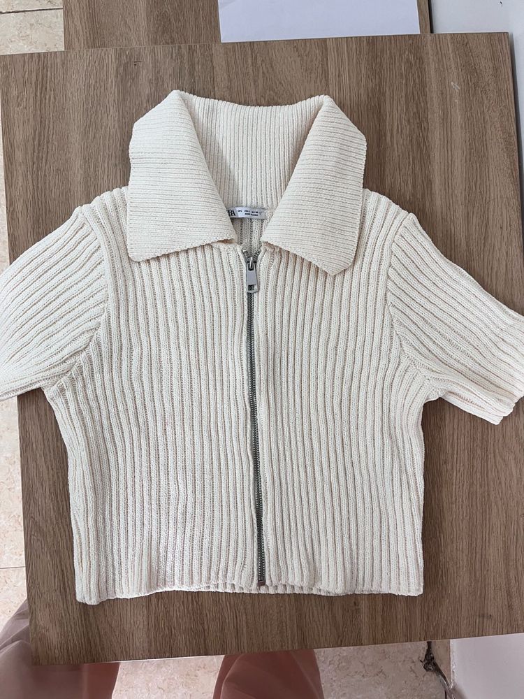 Cream Knitted Sweater