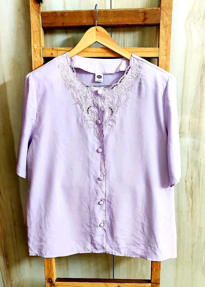Levender Embroidery Work Top Si,e-42-44
