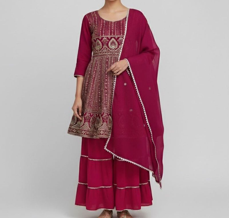 Elegant pink Kurta Set