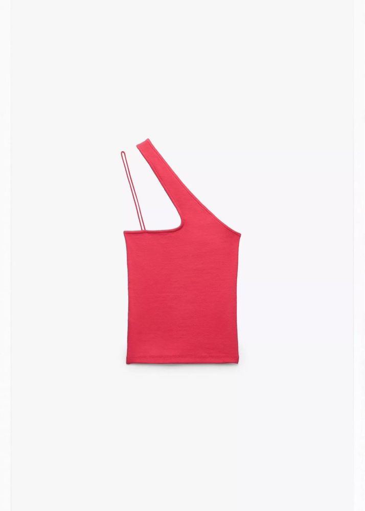 Red One-Shoulder Top