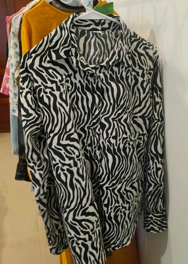 Zebra Print Funky Shirt