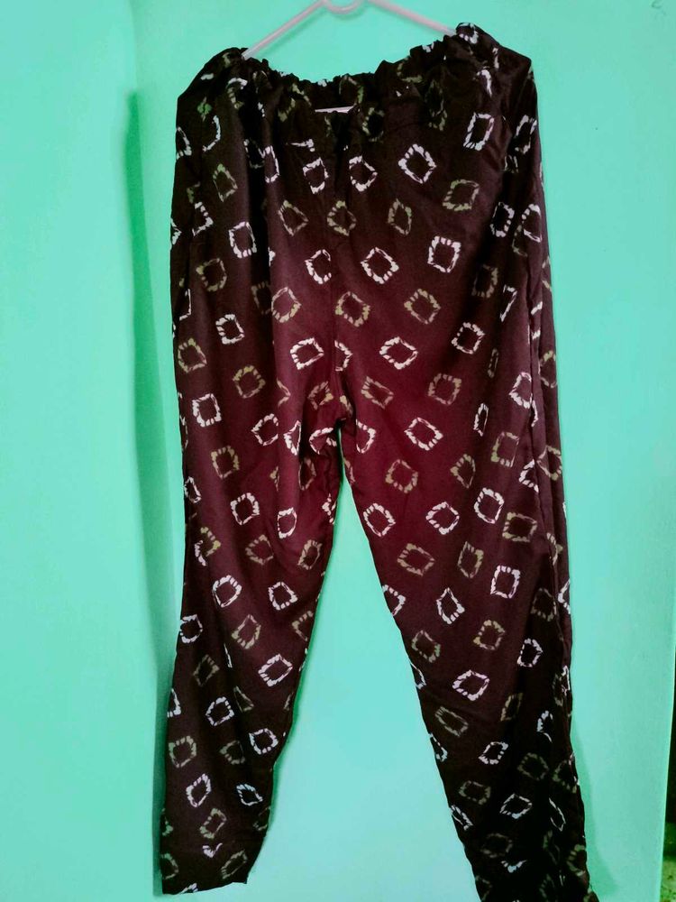 Patterned Casual Pants