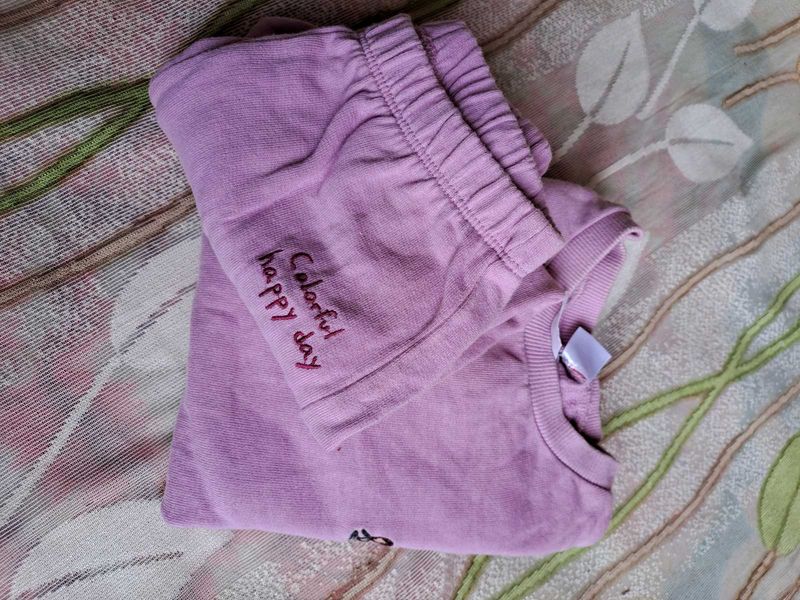 Lilac Lounge Set - &#39;Colorful Happy Day&#39; Detail