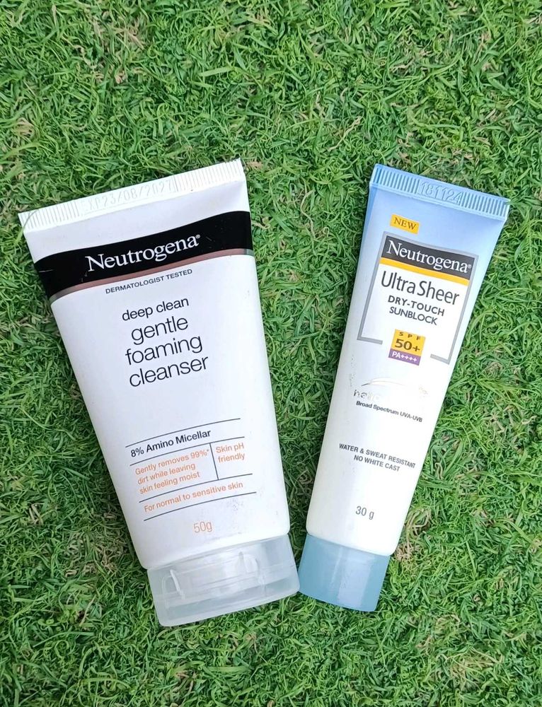 Neutrogena Combo Of Face Cleanser &amp; Sunscreen