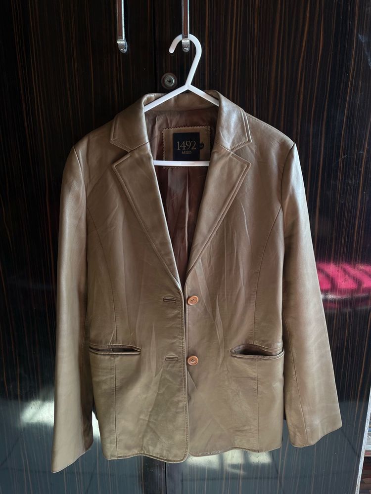 Vintage Leather Blazer
