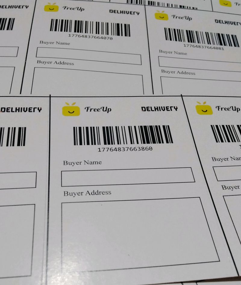 [12 FREEUP SHIPPING LABELS]