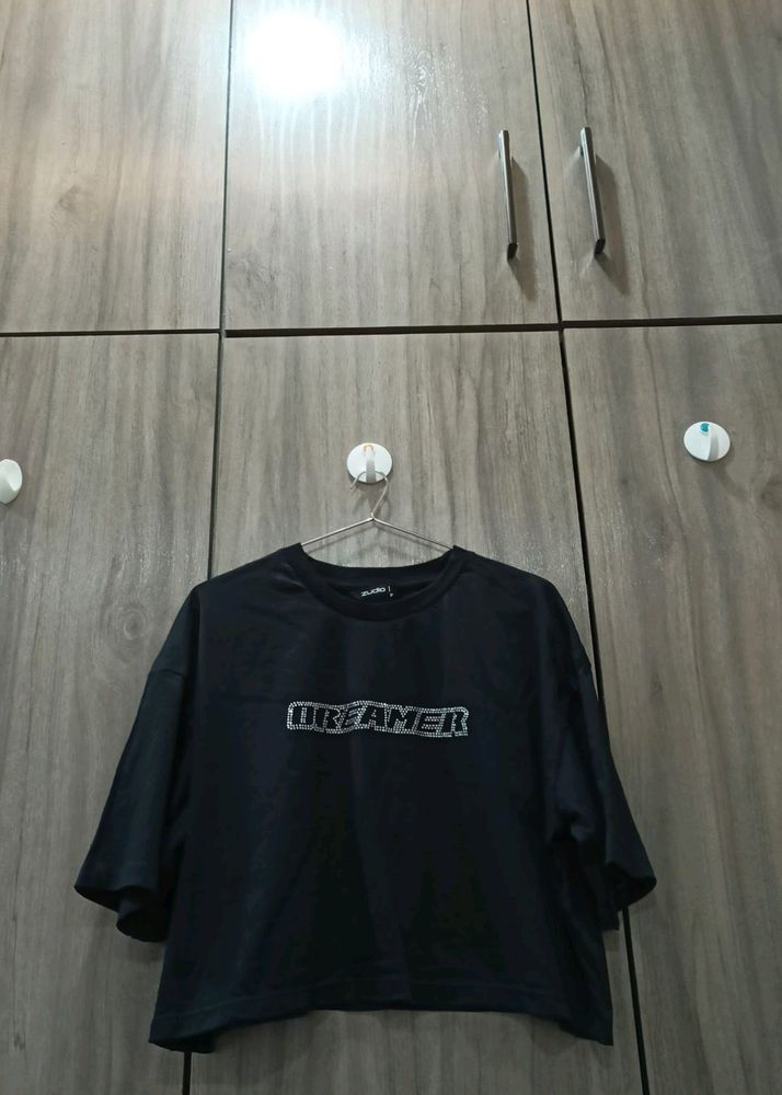 Oversized Crop T-shirt