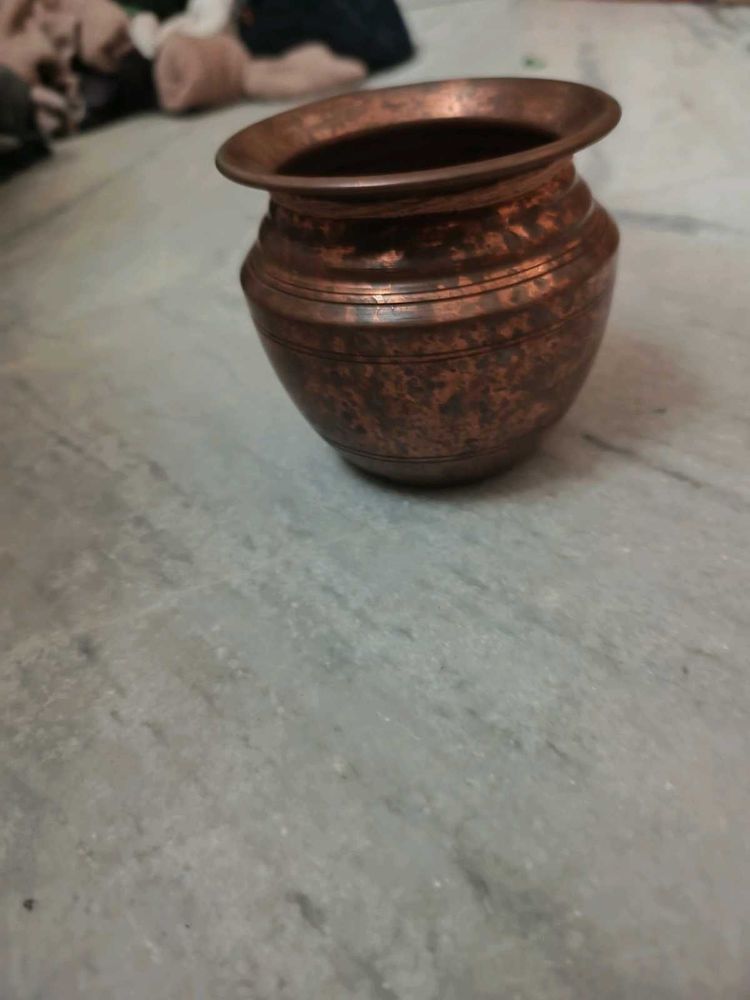 Antique Copper Pot Pooja Lota Gadvi