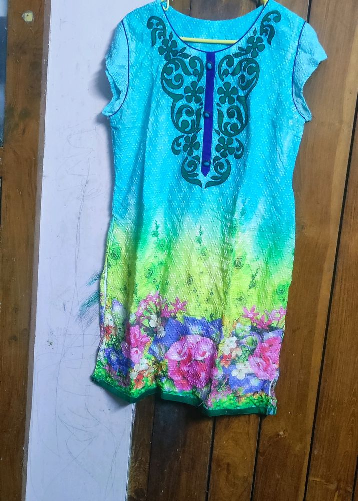 Blue Sof cotton Top