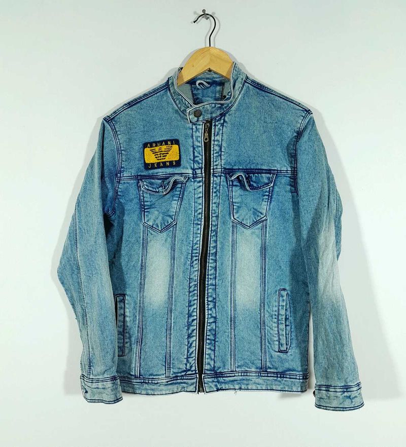 Light Blue Denim Jacket For Men&#39;s