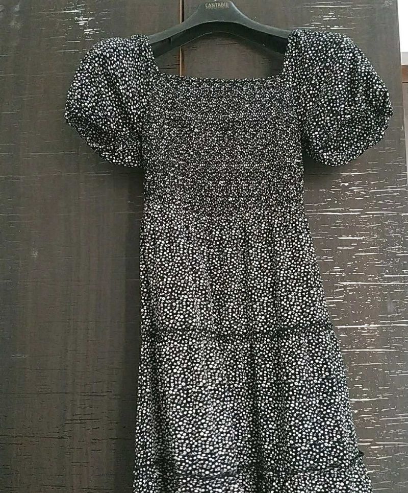 Dotted Mini Dress