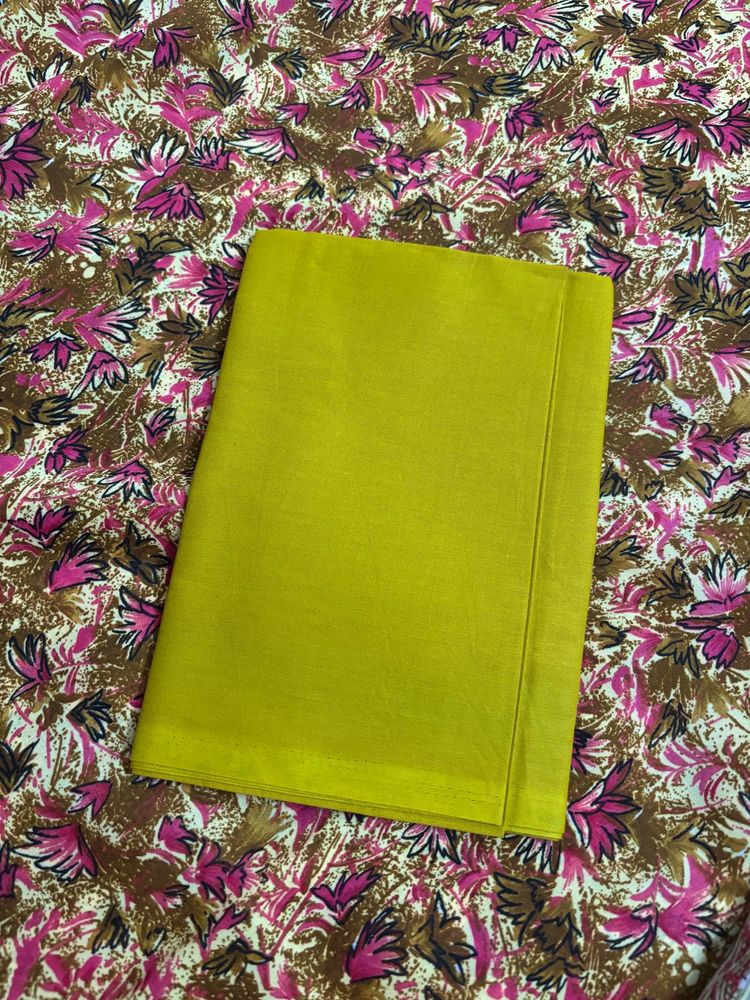 mustard floral saree