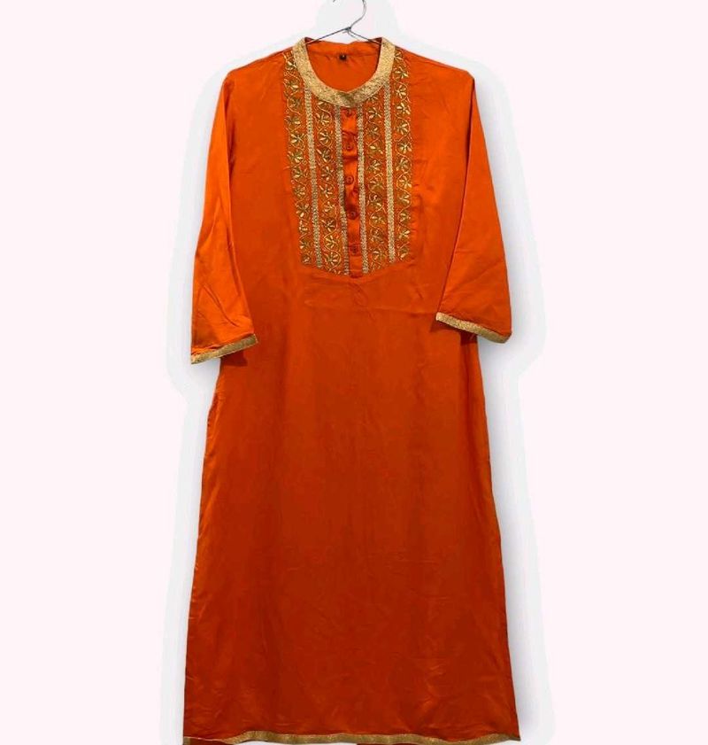 Orange Kurti