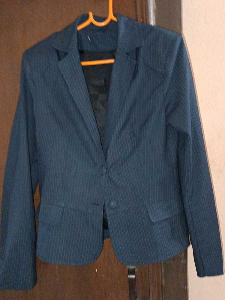 Pinstripe Blazer - Classic Style