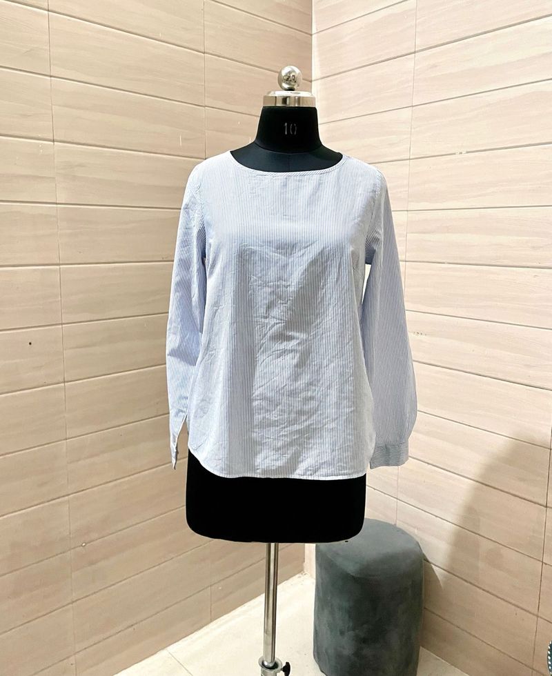 H&amp;M Pintresty 🌸💕Blue Long Sleeve Top