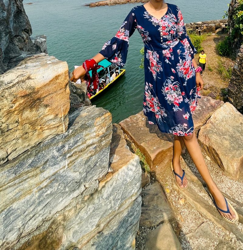 Blue Floral Dress