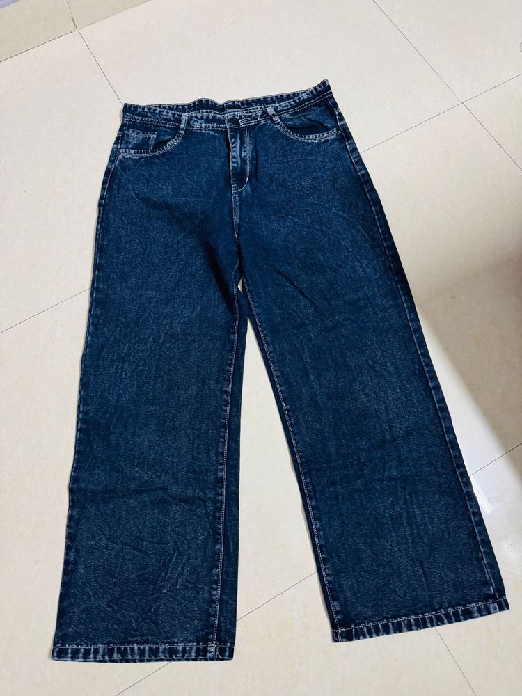 Wide Leg Dark Wash Jeans
