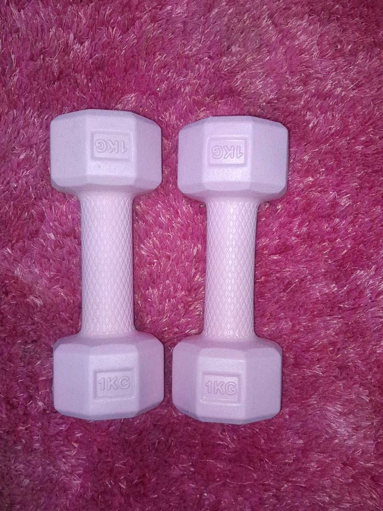 cutesy pintrest pink dumbell