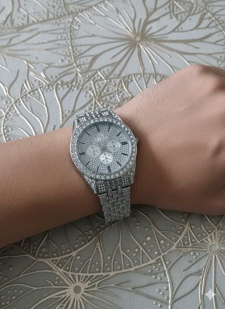 Sparkling Silver Watch