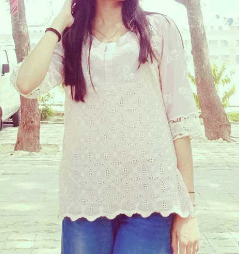 White Embroidered Top💗