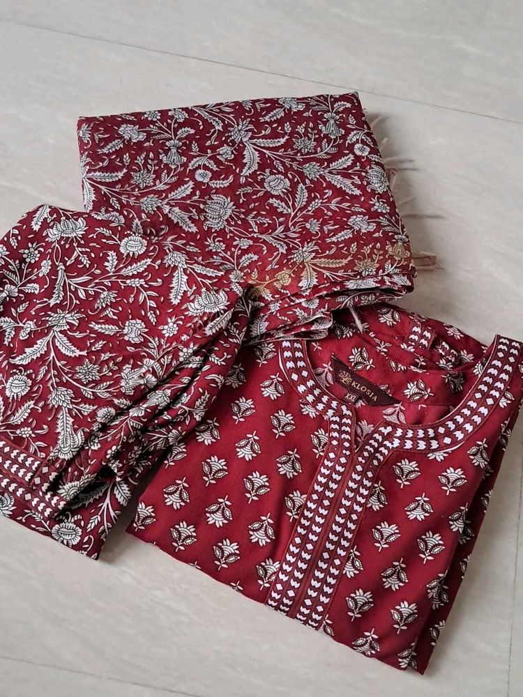Maroon Kurta Set 🍓✨️💗🦋