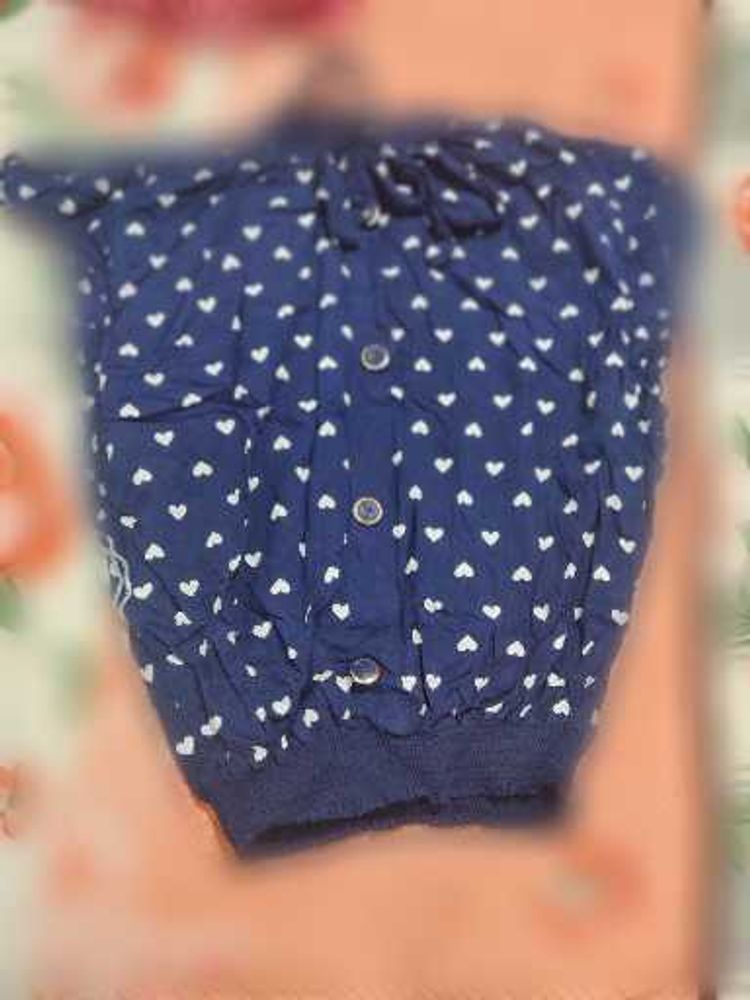 Cute Heart Print Top