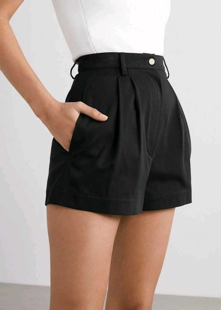 Classic Black Shorts For Women 🖤