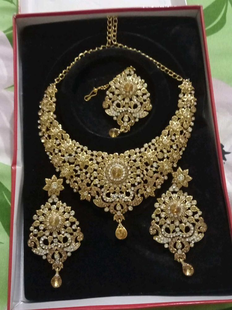 Set Party Were Gold Polish Dimand Work