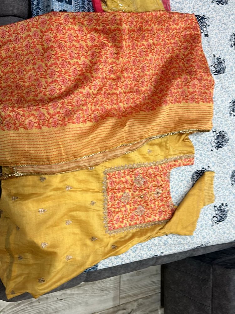 Chanderi Suit Set
