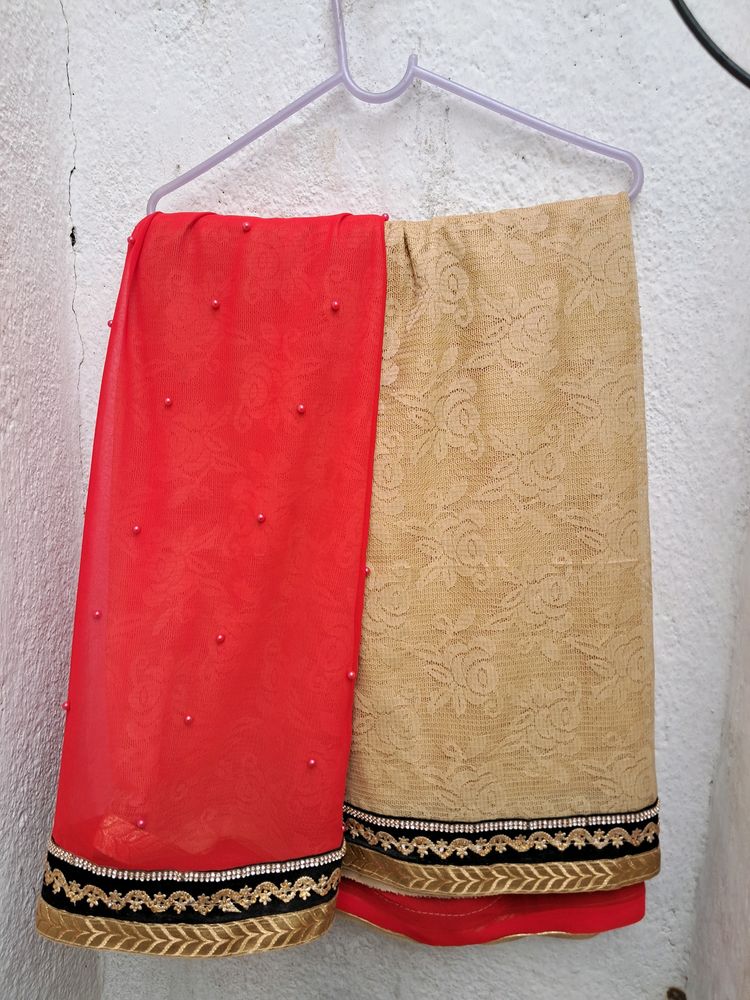 Half And .Half Saree