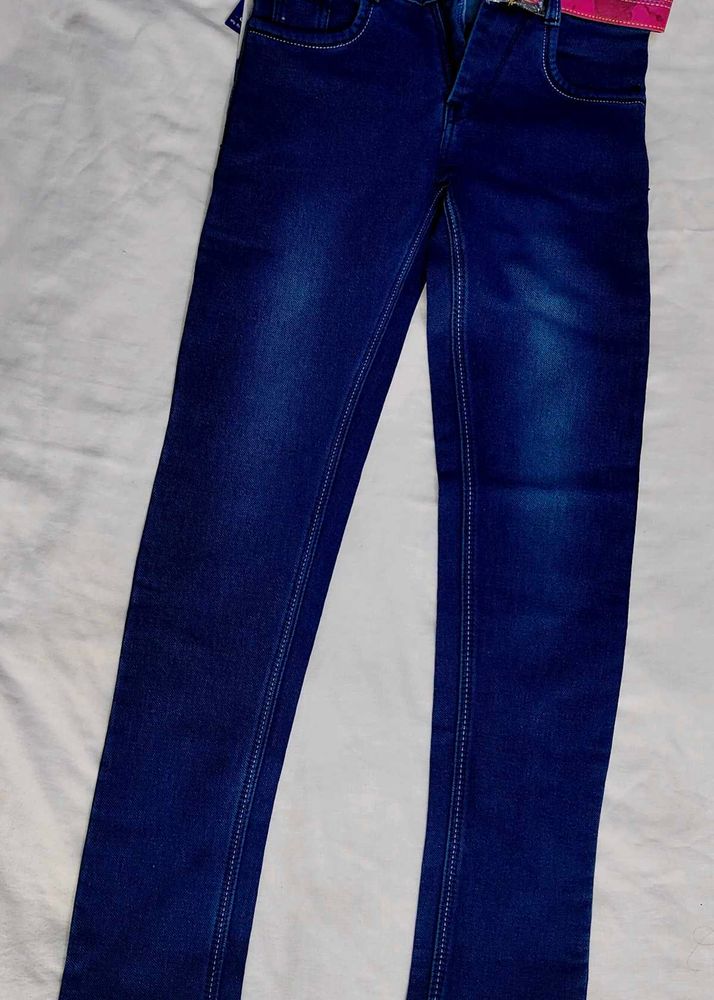 Dark Blue Denim Jeans