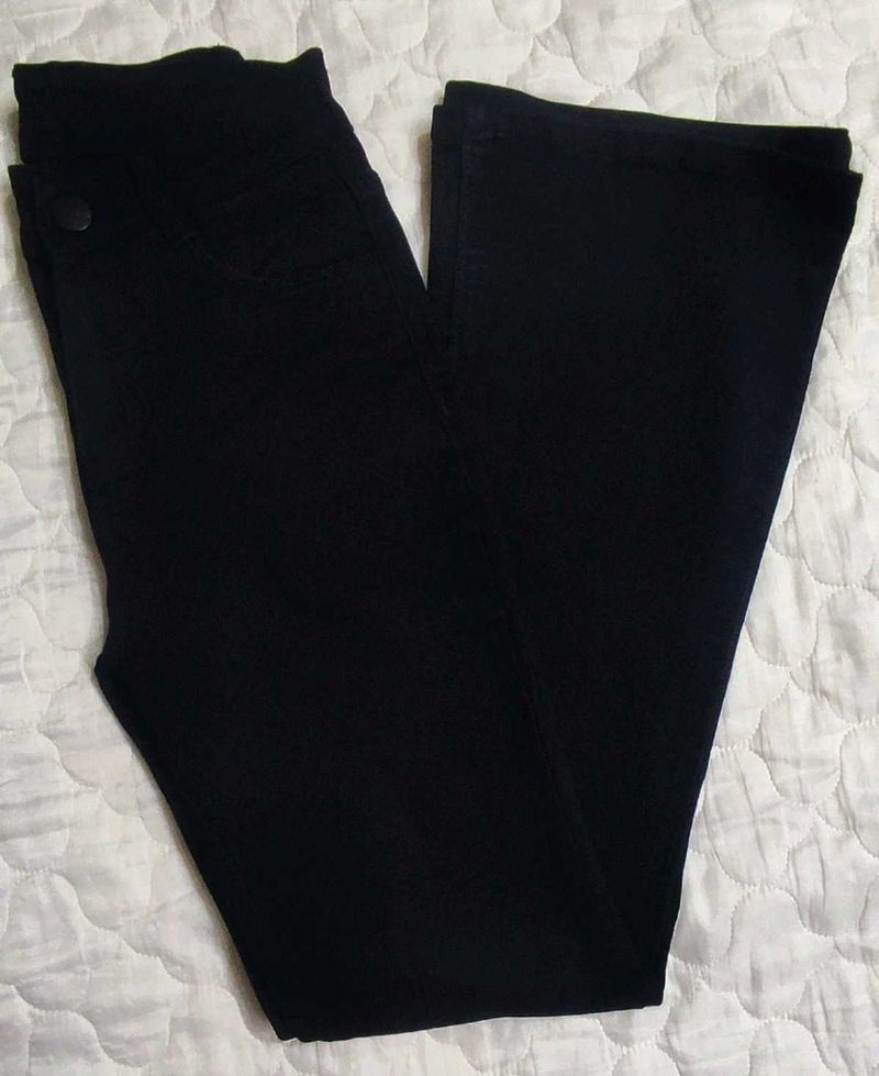 Black Flared Leg Pants