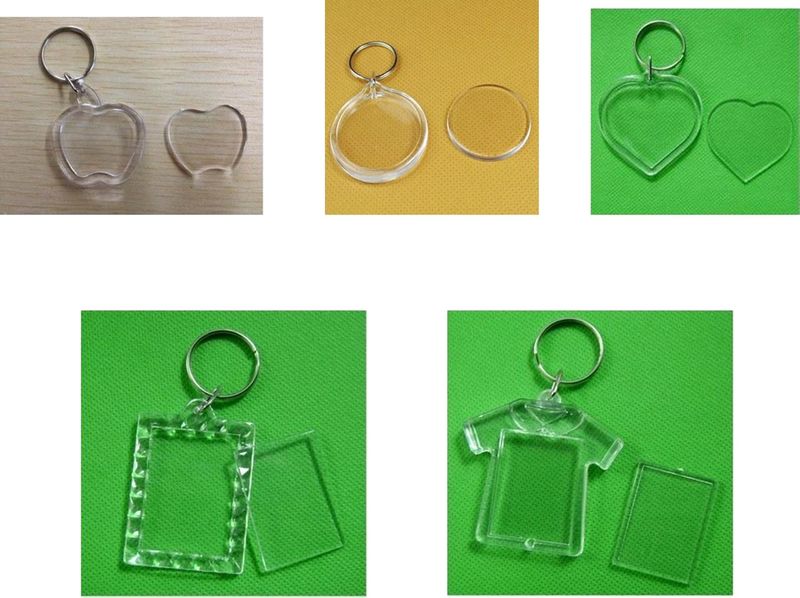 DIY Clear Acrylic Keychain Blanks - 5 Shapes!