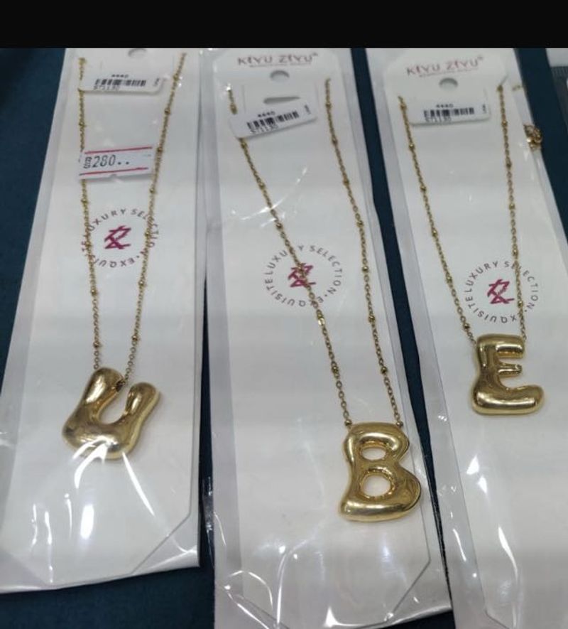 Letter Pendant Necklace