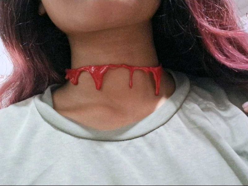 Dripping blood choker