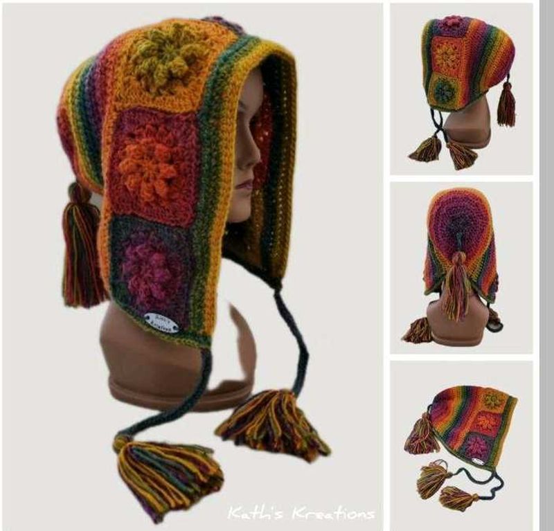 Crochet Patchwork Beanie ( pinterest design)