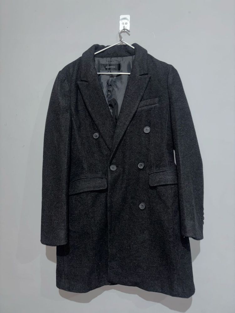 Elegant Wool Blend Overcoat