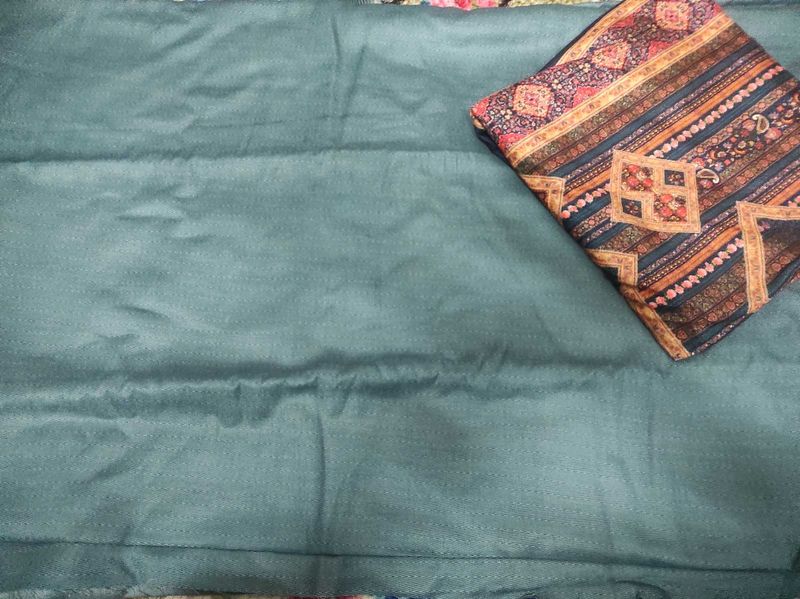 Winter Pashmina Suit With Velvet Dupatta