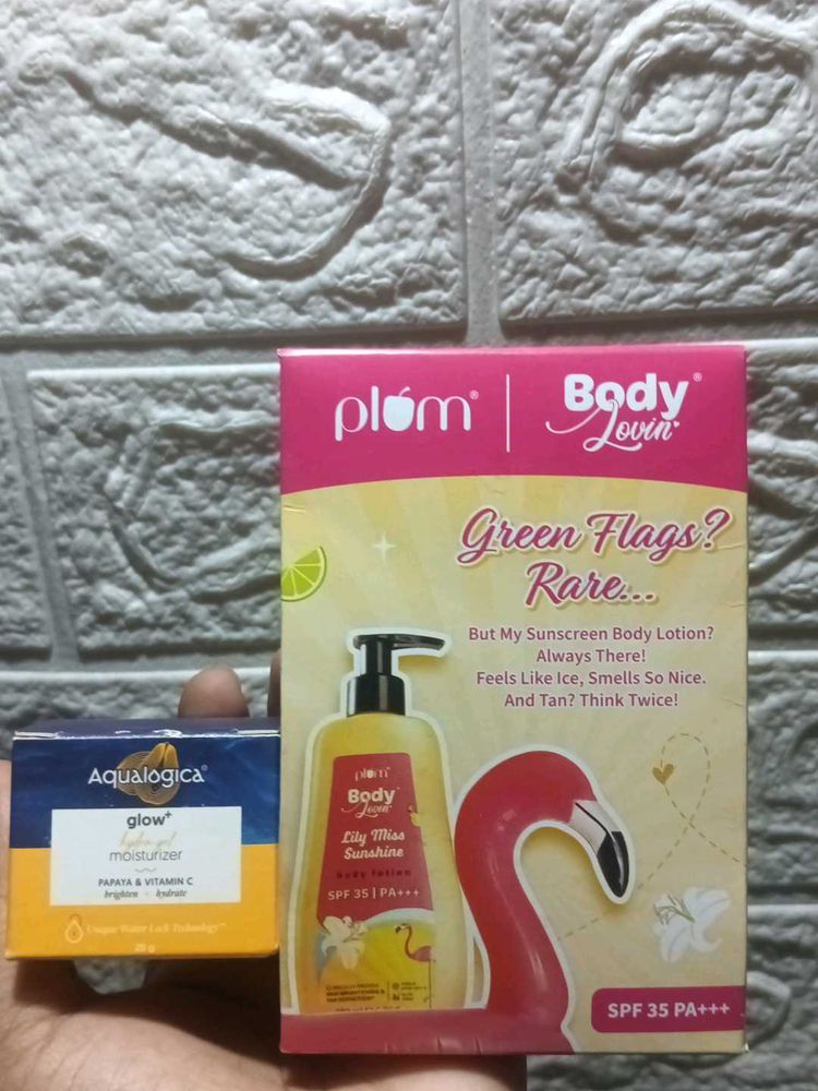 Combo Of Body Lotions And Face Moisturizer
