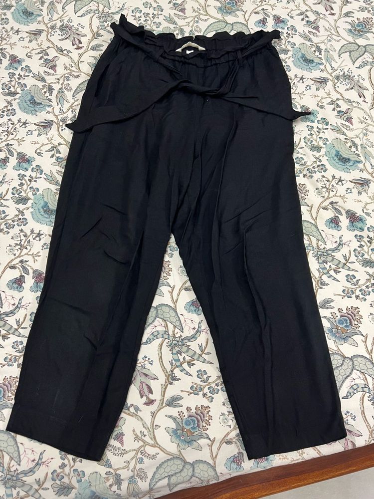 H&amp;M High Waisted Belted Trouser