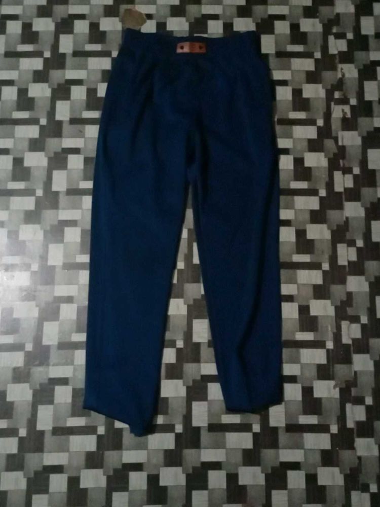 Blue Casual Pants